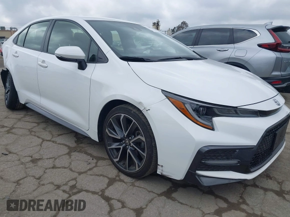 2022 Toyota Corolla SE with VIN JTDS4MCE4N3502754, listed as a IAAI auction lot 41879980 with 23,722 mi miles. Bid and sale history available at carsss.com. Image 1.