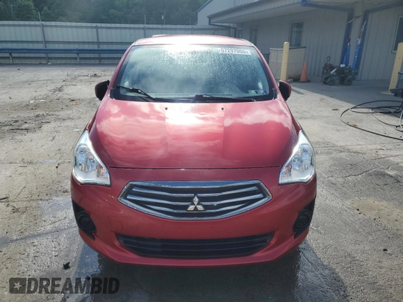 2017 Mitsubishi Mirage ES z VIN ML32F3FJ6HHF14527, wystawiony jako Copart lot #57297005 z przebiegiem 81 046 mil mil oraz Szkoda całkowita • Salvage title. Historia ofert i sprzedaży dostępna na DreamBid. Obrazek 5.