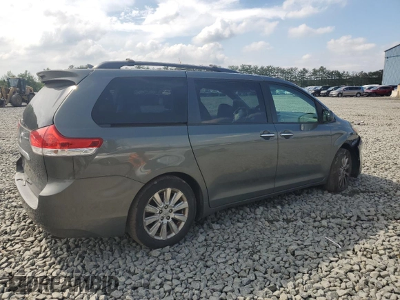 2011 Toyota Sienna XLE AAS with VIN 5TDYK3DC5BS094699, listed as a Copart auction lot 61583905 with 245,035 mi miles and Salvage title. Bid and sale history available at DreamBid. Image 3.
