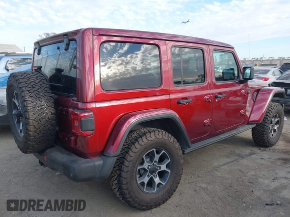2021 Jeep Wrangler Unlimited Rubicon z VIN 1C4HJXFG0MW575473, wystawiony jako IAAI lot #41681352 z przebiegiem 54 968 mil mil oraz . Historia ofert i sprzedaży dostępna na DreamBid. Obrazek 4.
