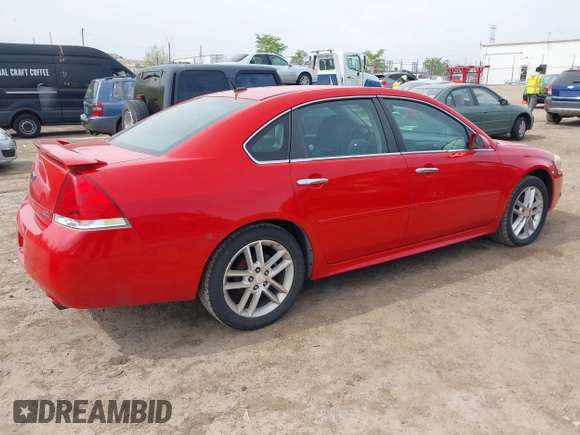 2013 Chevrolet Impala LTZ with VIN 2G1WC5E35D1196425, listed as a IAAI auction lot 42162245 with 180,598 mi miles and . Bid and sale history available at DreamBid. Image 4.