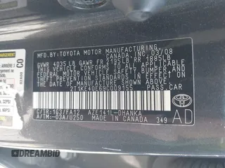 2009 Toyota Matrix S with VIN 2T1KE40E69C009155, listed as a IAAI auction lot 42336551 with 212,876 mi miles and . Bid and sale history available at DreamBid. Image 9.
