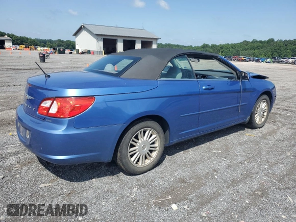 2008 Chrysler Sebring Touring with VIN 1C3LC55RX8N171284, listed as a Copart auction lot 63397385 with 102,929 mi miles and Salvage title. Bid and sale history available at DreamBid. Image 3.
