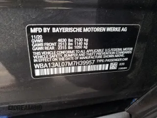 2021 BMW 2 Series M235i xDrive z VIN WBA13AL07M7H39957, wystawiony jako Copart lot #46546705 z przebiegiem 11 065 mil mil oraz Szkoda całkowita • Salvage title. Historia ofert i sprzedaży dostępna na DreamBid. Obrazek 12.