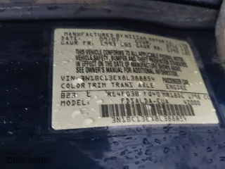 2008 Nissan Versa 1.8 SL with VIN 3N1BC13EX8L388854, listed as a IAAI auction lot 41448967 with 182,944 mi miles. Bid and sale history available at carsss.com. Image 9.