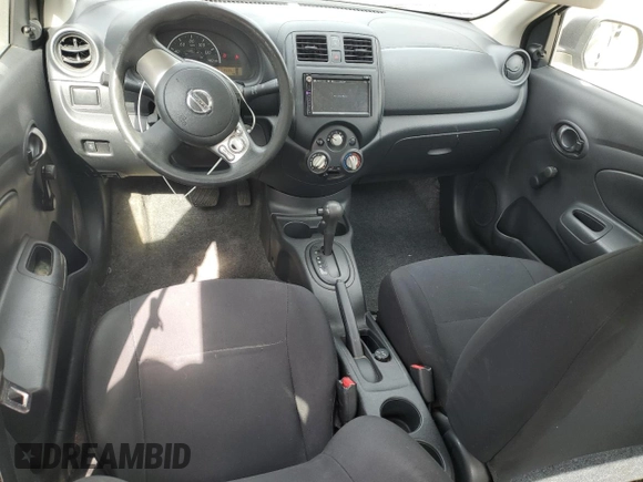 2014 Nissan Versa SV with VIN 3N1CN7AP0EL854809, listed as a Copart auction lot 53725955 with 112,533 mi miles and Salvage Title. Bid and sale history available at DreamBid. Image 8.