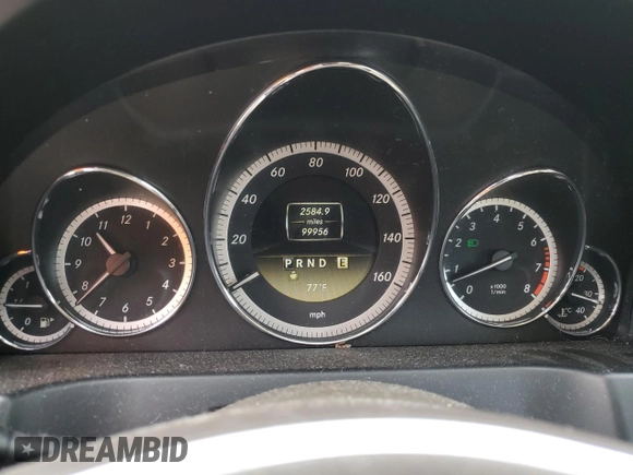 2012 Mercedes-Benz E 350 with VIN WDDKK5KF1CF180386, listed as a Copart auction lot 50372015 with 99,956 mi miles and Salvage Title. Bid and sale history available at DreamBid. Image 9.