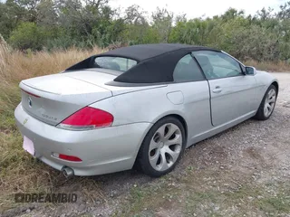 2005 BMW 6 Series 645Ci with VIN WBAEK73475B322960, listed as a IAAI auction lot 41044973 with Not Provided miles. Bid and sale history available at carsss.com. Image 4.