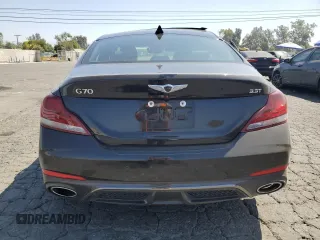 2019 Genesis G70 3.3T Advanced with VIN KMTG34LE8KU015587, listed as a Copart auction lot 69414314 with 66,554 mi miles and Salvage Title. Bid and sale history available at carsss.com. Image 6.