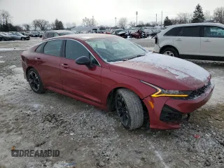 2021 Kia K5 GT-Line with VIN 5XXG64J28MG004337, listed as a Copart auction lot 45863295 with 77,897 mi miles and Salvage Title. Bid and sale history available at carsss.com. Image 4.