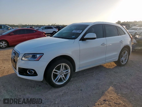 2017 Audi Q5 Premium with VIN WA1C2AFPXHA058733, listed as a Copart auction lot 61955185 with 60,052 mi miles and Salvage title. Bid and sale history available at DreamBid. Image 1.