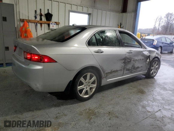 2005 Acura TSX with VIN JH4CL96995C018872, listed as a Copart auction lot 45116065 with 168,143 mi miles and Salvage Title. Bid and sale history available at carsss.com. Image 3.