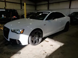 2017 Audi S5 Premium Plus with VIN WAUC4AFR1HA000525, listed as a Copart auction lot 84597154 with 47,042 mi miles and Salvage Title. Bid and sale history available at carsss.com. Image 1.