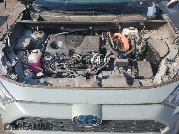 2021 Toyota RAV4 Hybrid LE with VIN 4T3B6RFV4MU046625, listed as a Copart auction lot 65589185 with 47,307 mi miles and Salvage title. Bid and sale history available at DreamBid. Image 12.