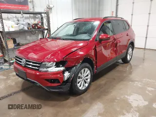 2018 Volkswagen Tiguan S with VIN 3VV0B7AX5JM104191, listed as a IAAI auction lot 42492503 with 96,339 mi miles and . Bid and sale history available at DreamBid. Image 19.
