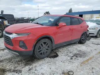 2019 Chevrolet Blazer with VIN 3GNKBCRS2KS697859, listed as a Copart auction lot 42671545 with 130,279 mi miles and Salvage Title. Bid and sale history available at carsss.com. Image 1.