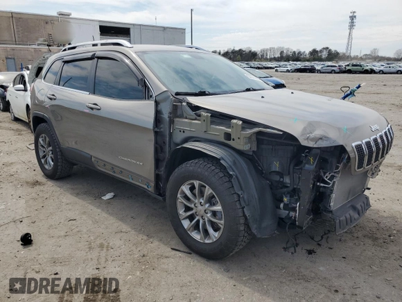 2020 Jeep Cherokee Altitude with VIN 1C4PJMLX9LD507326, listed as a Copart auction lot 50621445 with 62,602 mi miles and Salvage Title. Bid and sale history available at DreamBid. Image 4.