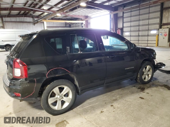 2017 Jeep Compass Latitude with VIN 1C4NJDEB7HD106048, listed as a Copart auction lot 56716925 with 208,777 mi miles and Salvage title. Bid and sale history available at DreamBid. Image 3.