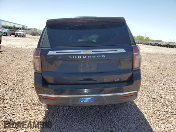 2022 Chevrolet Suburban LT with VIN 1GNSKCKDXNR317511, listed as a Copart auction lot 52573795 with 134,062 mi miles and Salvage Title. Bid and sale history available at DreamBid. Image 6.