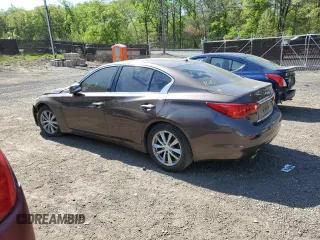 2015 Infiniti Q50 Premium with VIN JN1BV7AP0FM339781, listed as a Copart auction lot 53658315 with 179,703 mi miles and Salvage Title. Bid and sale history available at carsss.com. Image 2.