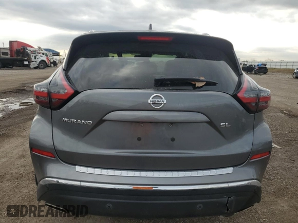 2022 Nissan Murano SL with VIN 5N1AZ2CJ3NC112559, listed as a Copart auction lot 87326144 with 47,136 mi miles and Salvage Title. Bid and sale history available at carsss.com. Image 6.