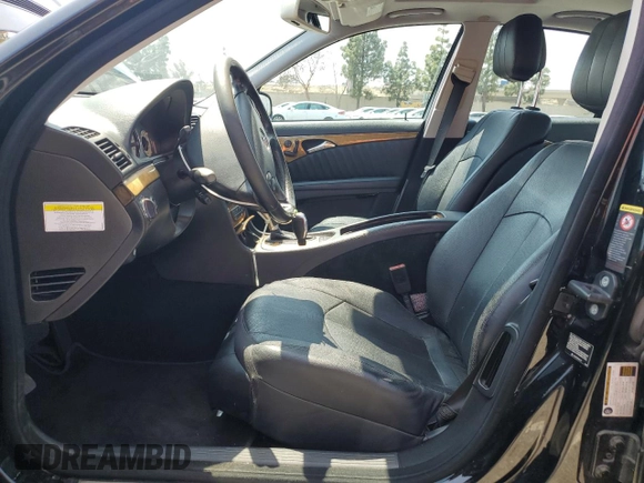 2007 Mercedes-Benz E 550 with VIN WDBUF72X47B091483, listed as a Copart auction lot 55670335 with 213,669 mi miles and Clean Title. Bid and sale history available at DreamBid. Image 7.