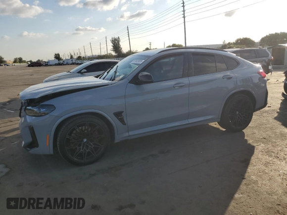 2022 BMW X4 M z VIN 5YM23EC00N9L35827, wystawiony jako Copart lot #87932635 z przebiegiem Nie podano mil oraz Szkoda całkowita • Salvage title. Historia ofert i sprzedaży dostępna na DreamBid. Obrazek 1.