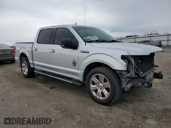 2018 Ford F-150 XL with VIN 1FTEW1CG8JKC98211, listed as a Copart auction lot 50150035 with 83,430 mi miles and Salvage Title. Bid and sale history available at carsss.com. Image 4.
