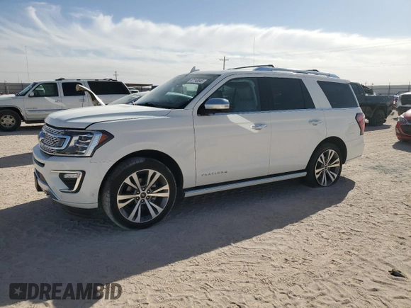 2020 Ford Expedition Platinum with VIN 1FMJU1MT1LEA86134, listed as a Copart auction lot 47113845 with 65,723 mi miles and Salvage Title. Bid and sale history available at carsss.com. Image 1.