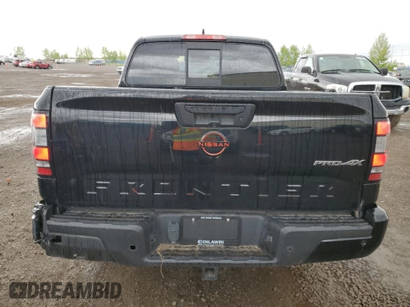 2022 Nissan Frontier S with VIN 1N6ED1EKXNN678630, listed as a Copart auction lot 58047445 with 64,460 mi miles and Salvage title. Bid and sale history available at DreamBid. Image 6.
