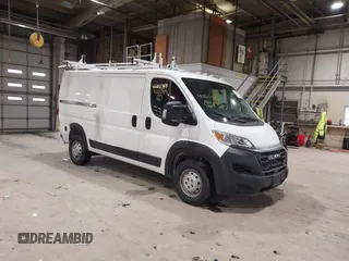 2023 Ram ProMaster Cargo with VIN 3C6LRVAG5PE571164, listed as a IAAI auction lot 41202787 with 5,503 mi miles and . Bid and sale history available at DreamBid. Image 1.