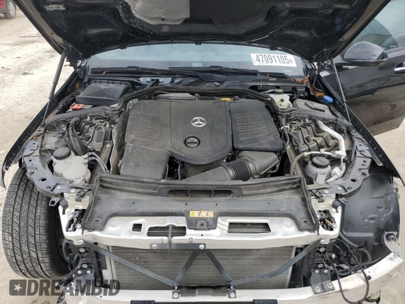 2023 Mercedes-Benz C 300 with VIN W1KAF4HBXPR108122, listed as a Copart auction lot 47091105 with 5,591 mi miles and Salvage Title. Bid and sale history available at DreamBid. Image 11.