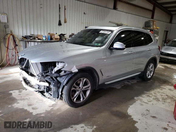 2018 BMW X3 xDrive30i with VIN 5UXTR9C54JLD65376, listed as a Copart auction lot 87464164 with 92,188 mi miles and Salvage Title. Bid and sale history available at DreamBid. Image 1.