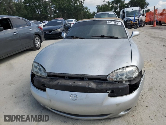 2001 Mazda MX-5 Miata with VIN JM1NB353710201531, listed as a Copart auction lot 56378655 with Not Provided miles and Clean Title. Bid and sale history available at DreamBid. Image 5.