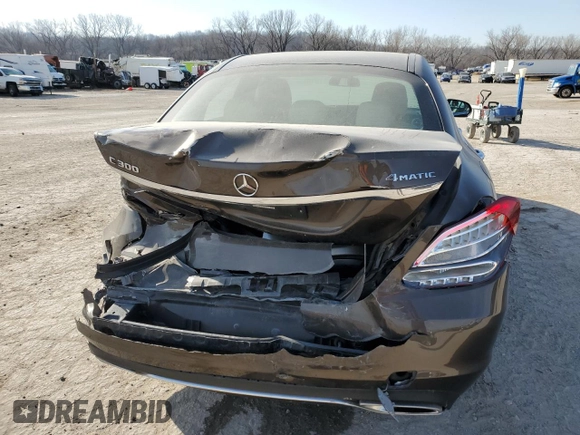 2017 Mercedes-Benz C 300 with VIN 55SWF4KB9HU228024, listed as a Copart auction lot 47616745 with 93,930 mi miles and Salvage Title. Bid and sale history available at carsss.com. Image 6.