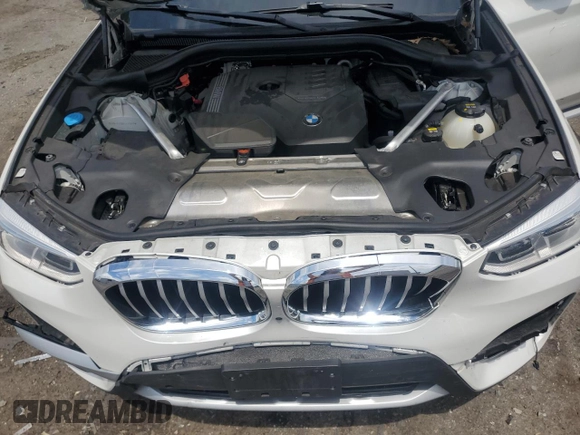 2020 BMW X3 xDrive30i with VIN 5UXTY5C08LLT32459, listed as a Copart auction lot 54904225 with 27,918 mi miles and Salvage Title. Bid and sale history available at DreamBid. Image 12.
