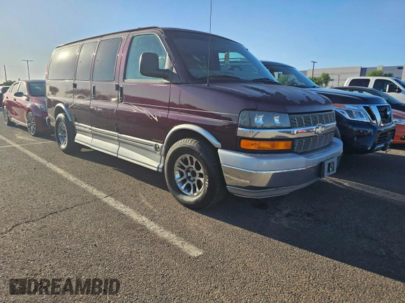 2004 Chevrolet Express Passenger z VIN 1GBFG15T141225336, wystawiony jako Copart lot #79581294 z przebiegiem Nie podano mil oraz Czysty tytuł • Clean title. Historia ofert i sprzedaży dostępna na DreamBid. Obrazek 1.