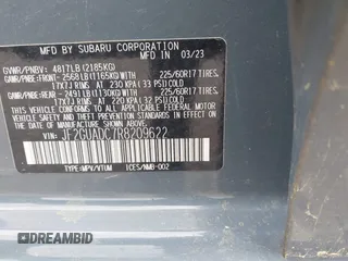 2024 Subaru Crosstrek Premium с VIN JF2GUADC7R8209622, выставлен на аукционе IAAI как лот 42589532 с пробегом Не указан миль и . История ставок и продаж доступна на DreamBid. Изображение 9.