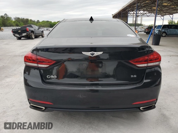 2017 Genesis G80 3.8L z VIN KMHGN4JE0HU180808, wystawiony jako Copart lot #52796555 z przebiegiem 81 598 mil mil oraz Szkody całkowita. Historia ofert i sprzedaży dostępna na DreamBid. Obrazek 6.
