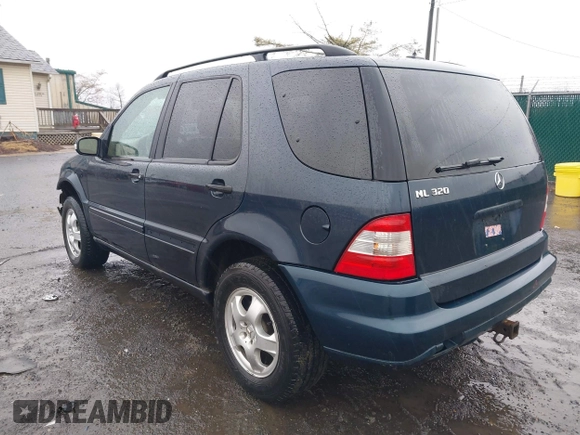2003 Mercedes-Benz M-Class 3.2L with VIN 4JGAB54EX3A390987, listed as a IAAI auction lot 41482335 with 191,381 mi miles. Bid and sale history available at carsss.com. Image 3.