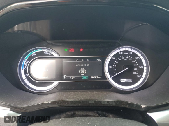 2020 Kia Niro LX with VIN KNDCB3LC4L5438588, listed as a Copart auction lot 57137314 with 29,087 mi miles and Salvage Title. Bid and sale history available at carsss.com. Image 9.
