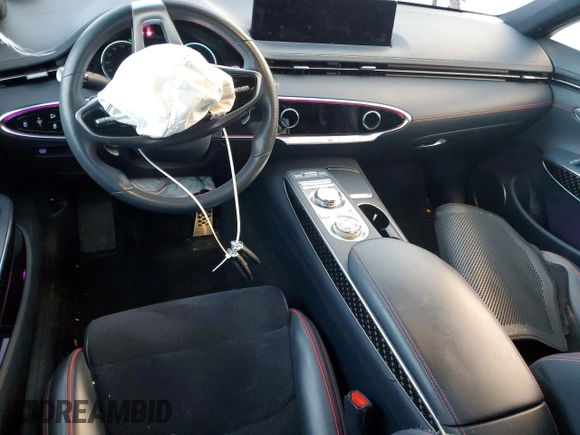 2022 Genesis GV70 Sport with VIN KMUMCDTC6NU022071, listed as a Copart auction lot 88874765 with 57,204 mi miles and Salvage title. Bid and sale history available at DreamBid. Image 8.