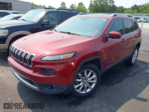 2014 Jeep Cherokee Limited z VIN 1C4PJLDB9EW314128, wystawiony jako IAAI lot #42407723 z przebiegiem 158 982 mil mil oraz . Historia ofert i sprzedaży dostępna na DreamBid. Obrazek 2.