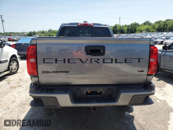 2022 Chevrolet Colorado 4WD LT with VIN 1GCHTCEN7N1108505, listed as a Copart auction lot 58695385 with 10,565 mi miles and Salvage title. Bid and sale history available at DreamBid. Image 6.