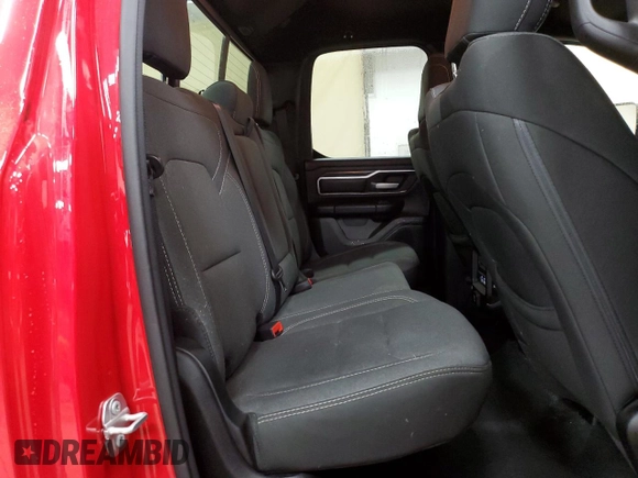 2021 Ram 1500 Big Horn with VIN 1C6SRFBT6MN771958, listed as a Copart auction lot 56236575 with 76,090 mi miles and Salvage title. Bid and sale history available at DreamBid. Image 10.