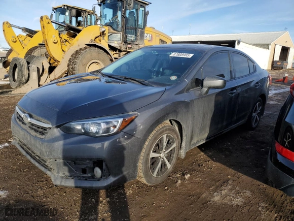 2020 Subaru Impreza Premium with VIN 4S3GKAD65L3604059, listed as a Copart auction lot 87608985 with 143,845 mi miles and Salvage Title. Bid and sale history available at carsss.com. Image 1.
