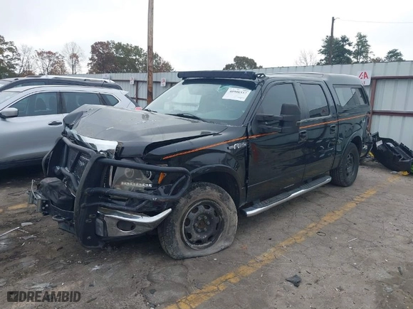 2010 Ford F-150 XL with VIN 1FTFW1EV3AFD83692, listed as a IAAI auction lot 40908537 with 1 mi miles. Bid and sale history available at carsss.com. Image 2.