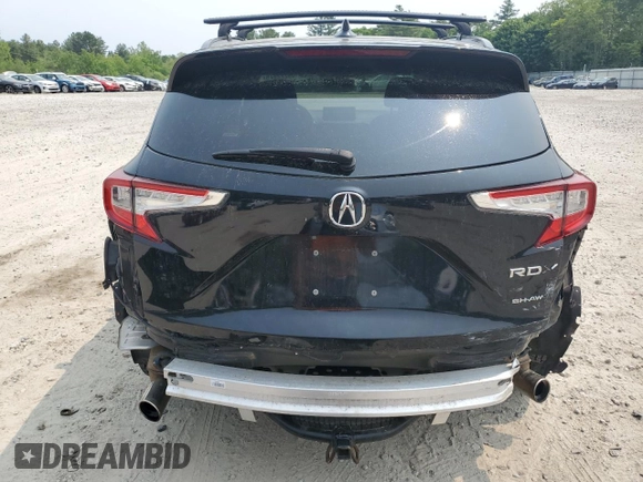 2020 Acura RDX Technology with VIN 5J8TC2H57LL006740, listed as a Copart auction lot 59272975 with 62,788 mi miles and Salvage title. Bid and sale history available at DreamBid. Image 6.