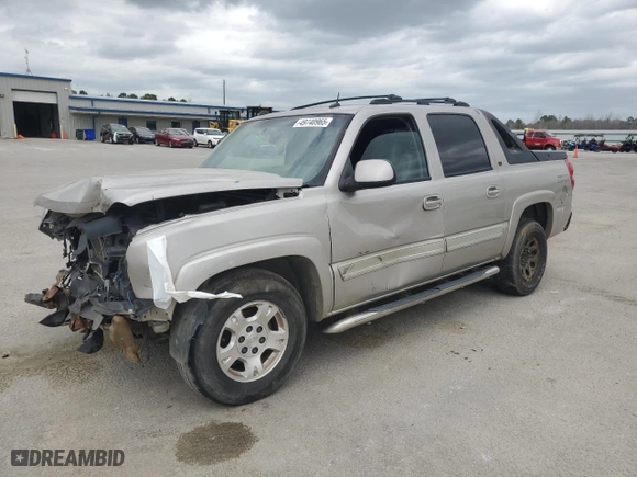 2005 Chevrolet Avalanche Z71 with VIN 3GNEK12Z75G101905, listed as a Copart auction lot 49740965 with 261,268 mi miles and Salvage Title. Bid and sale history available at carsss.com. Image 1.
