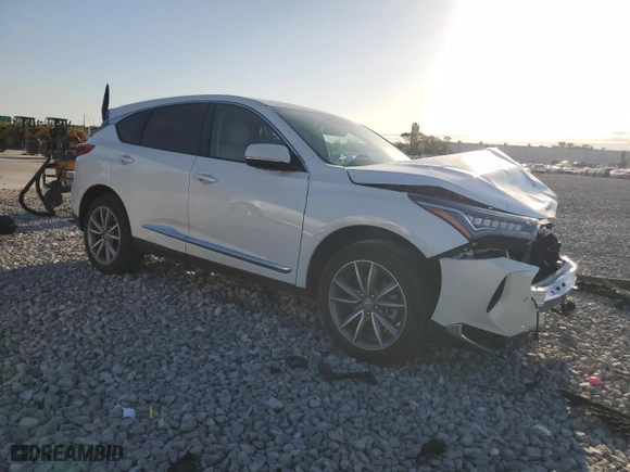 2022 Acura RDX w/Technology Package with VIN 5J8TC1H53NL002195, listed as a Copart auction lot 49101185 with 0 mi miles and Salvage Title. Bid and sale history available at carsss.com. Image 4.